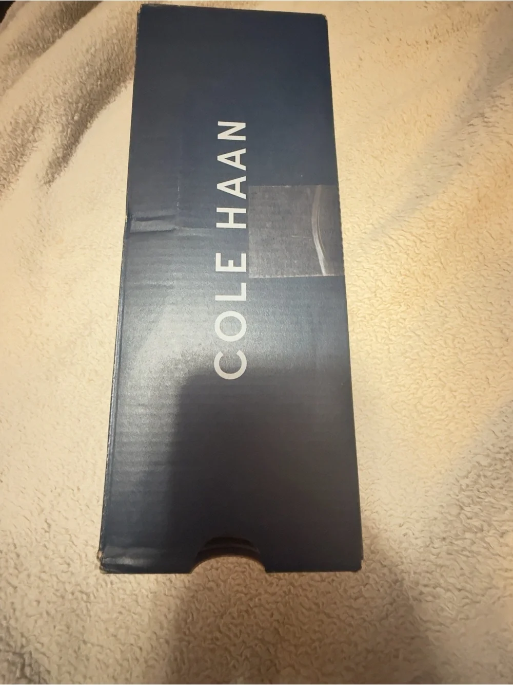 Cole Haan Flynn Slide Sandal Black Leather Woven Comfort Flat Size 8 New in Box!